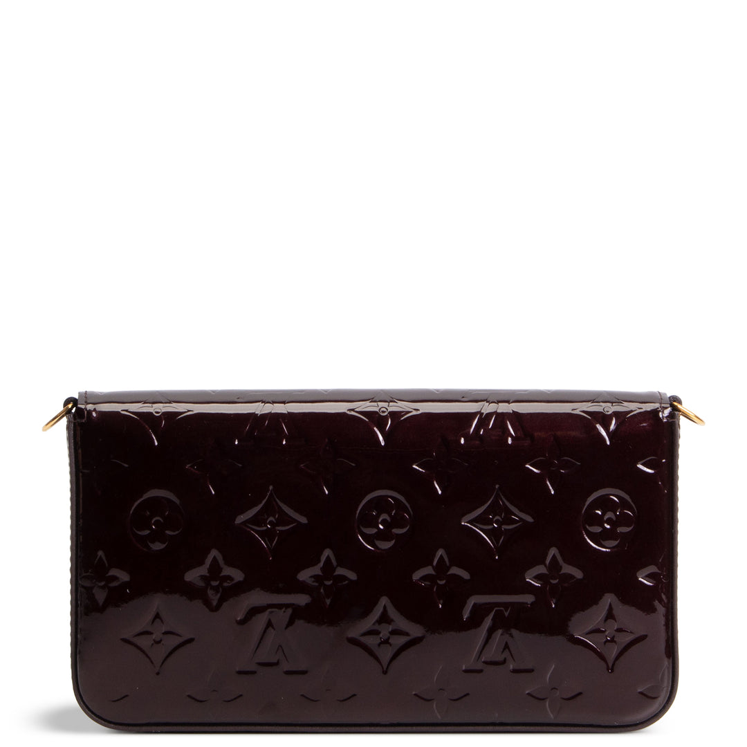 LOUIS VUITTON Felicie Pochette Monogram Vernis Patent Leather