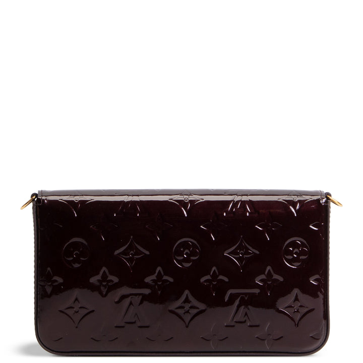 LOUIS VUITTON Felicie Pochette Monogram Vernis Patent Leather