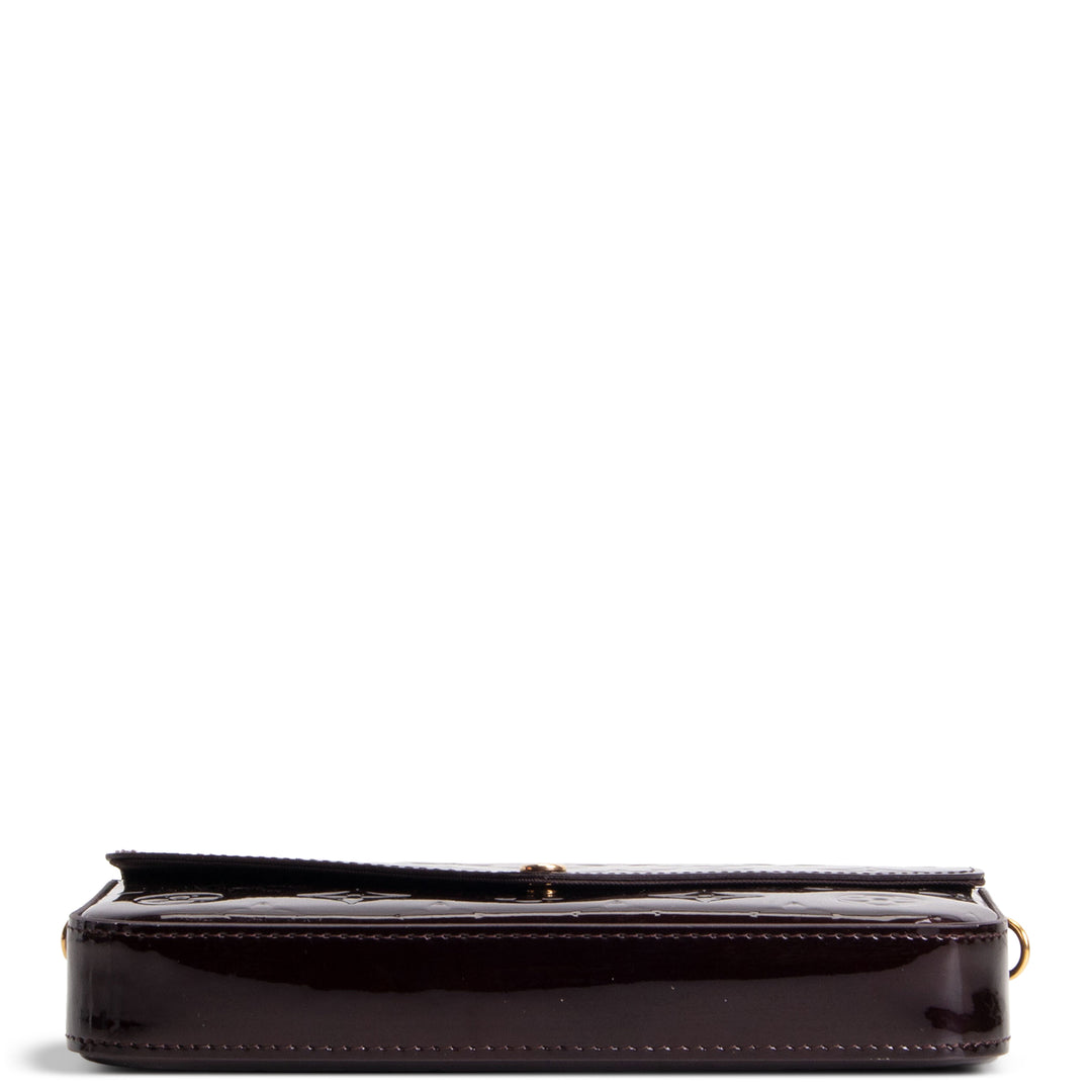 LOUIS VUITTON Felicie Pochette Monogram Vernis Patent Leather