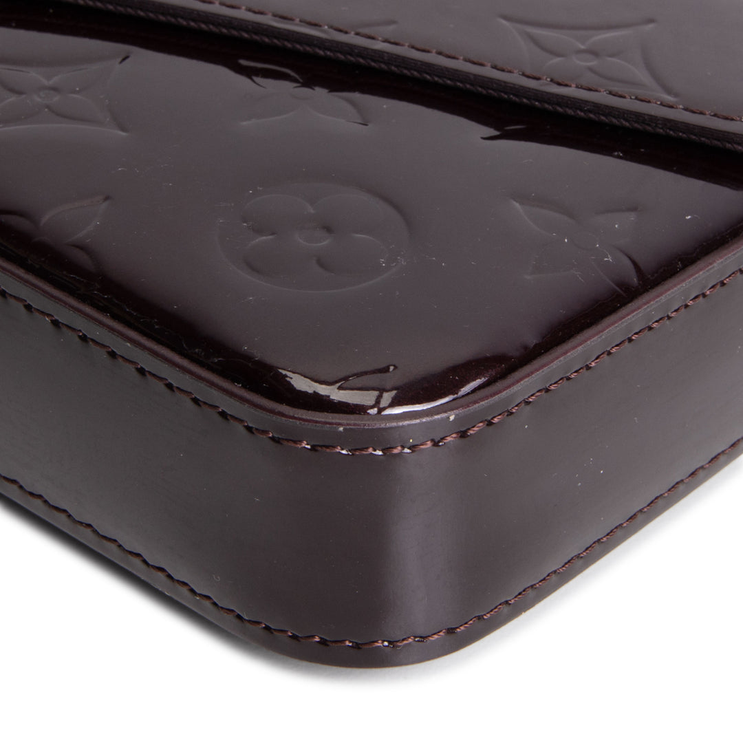 LOUIS VUITTON Felicie Pochette Monogram Vernis Patent Leather