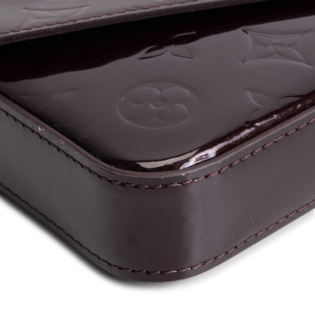LOUIS VUITTON Felicie Pochette Monogram Vernis Patent Leather