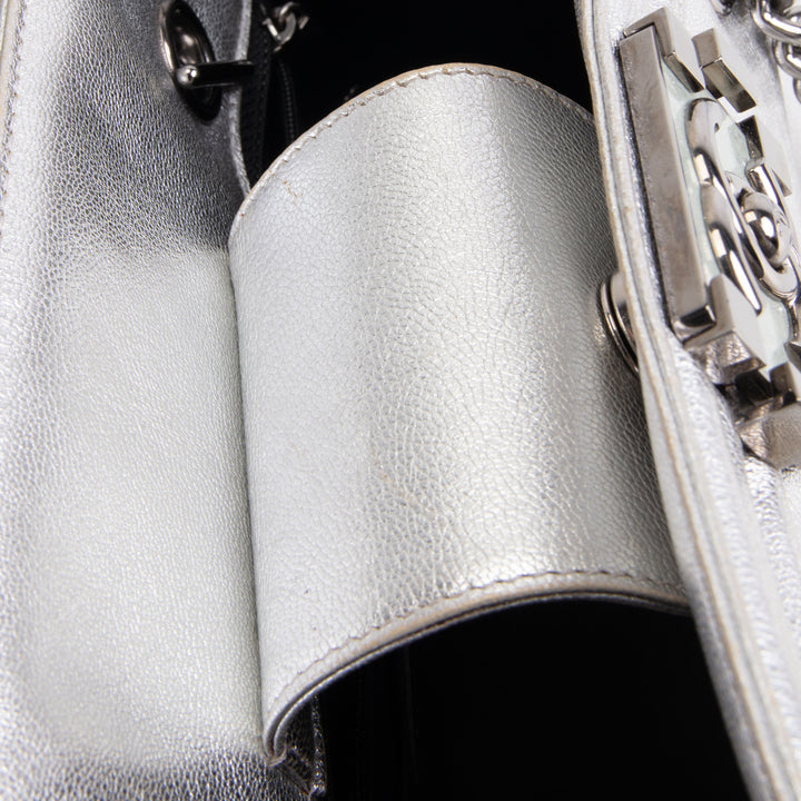 CHANEL Large Bicolor Metallic Goatskin &amp; Calfskin Boy Tote OUTLET FINAL SALE