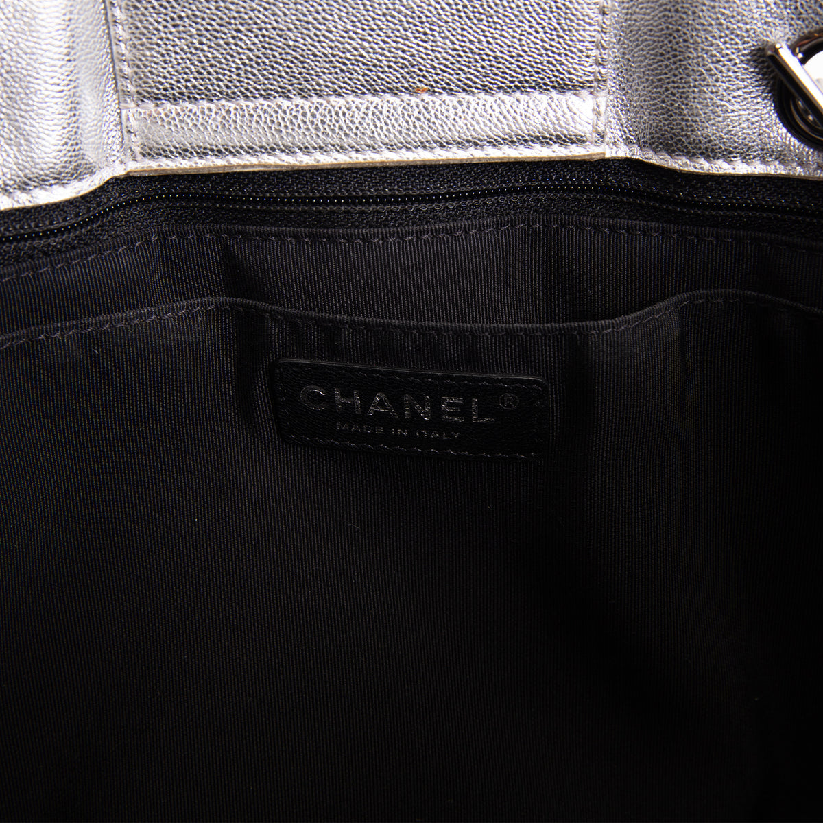 CHANEL Large Bicolor Metallic Goatskin &amp; Calfskin Boy Tote OUTLET FINAL SALE