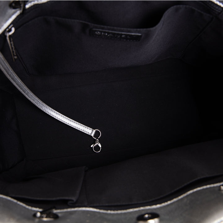 CHANEL Large Bicolor Metallic Goatskin &amp; Calfskin Boy Tote OUTLET FINAL SALE