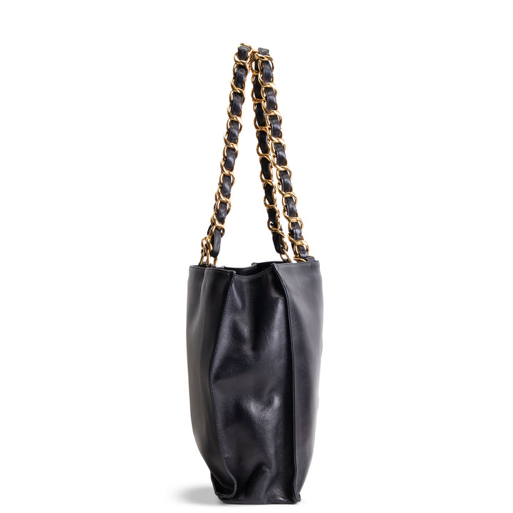 CHANEL Vintage CC Chain Shopper Tote Jumbo XL