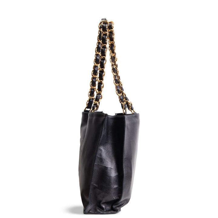 CHANEL Vintage CC Chain Shopper Tote Jumbo XL