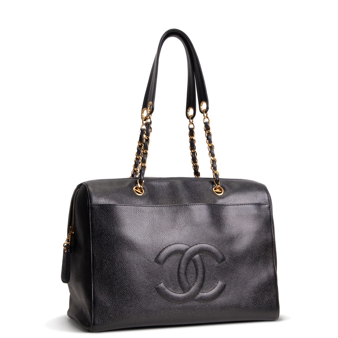 CHANEL Vintage Timeless Zip Tote Bag