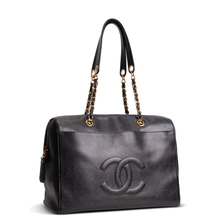 CHANEL Vintage Timeless Zip Tote Bag