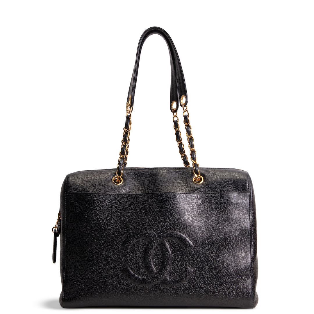 CHANEL Vintage Timeless Zip Tote Bag
