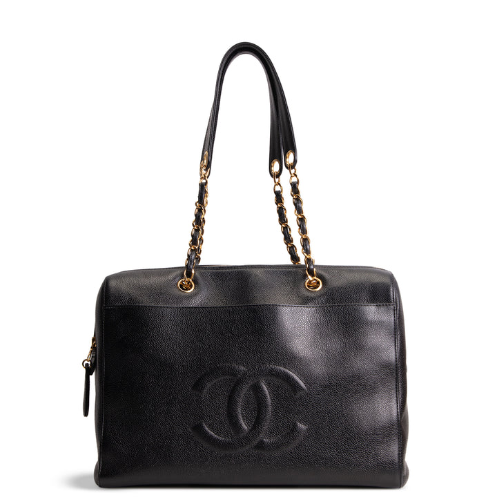 CHANEL Vintage Timeless Zip Tote Bag