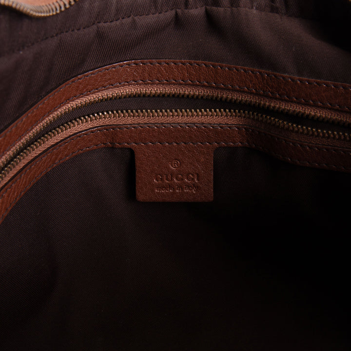 GUCCI GG Canvas Jockey Hobo Bag