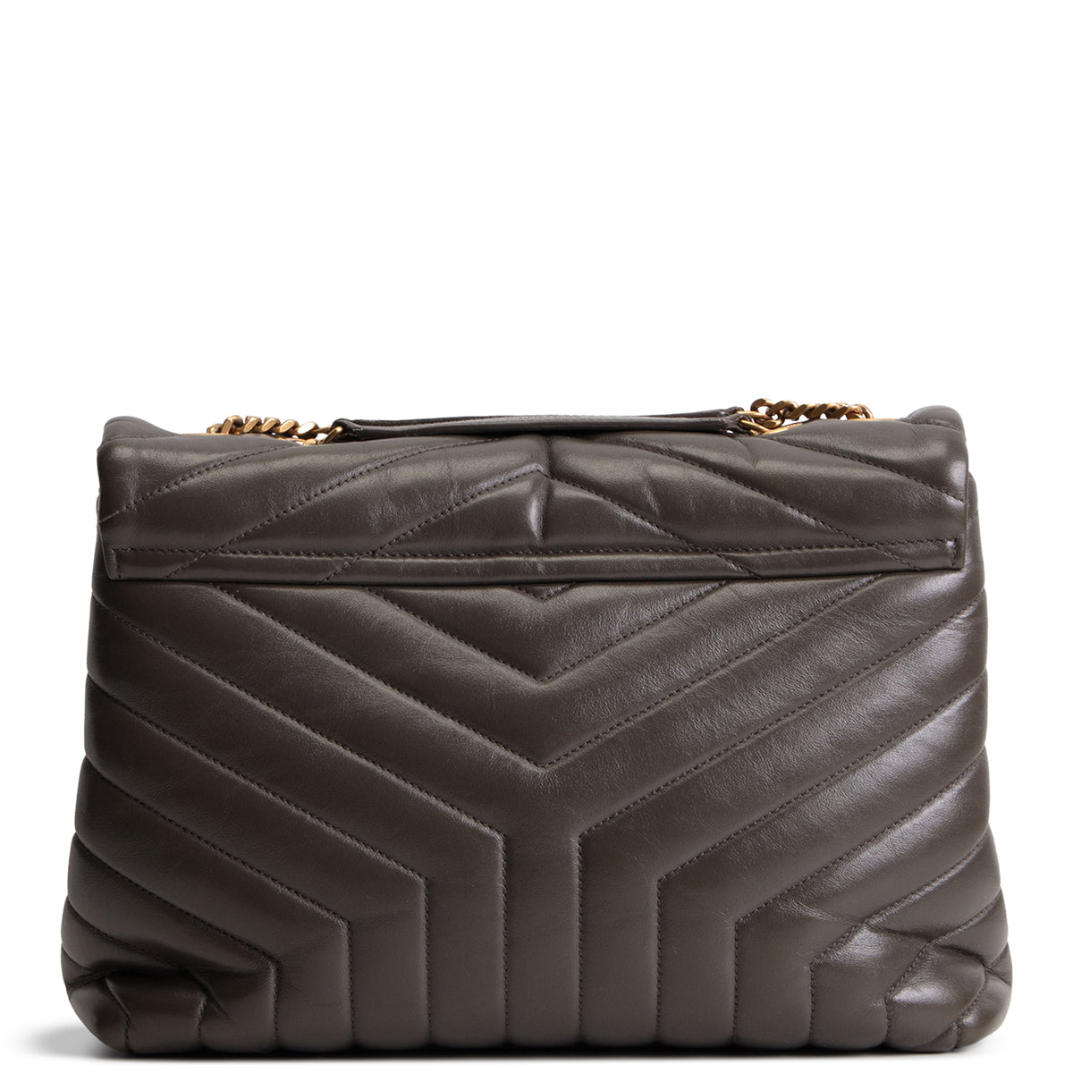 SAINT LAURENT Medium Loulou Shoulder Bag - Green