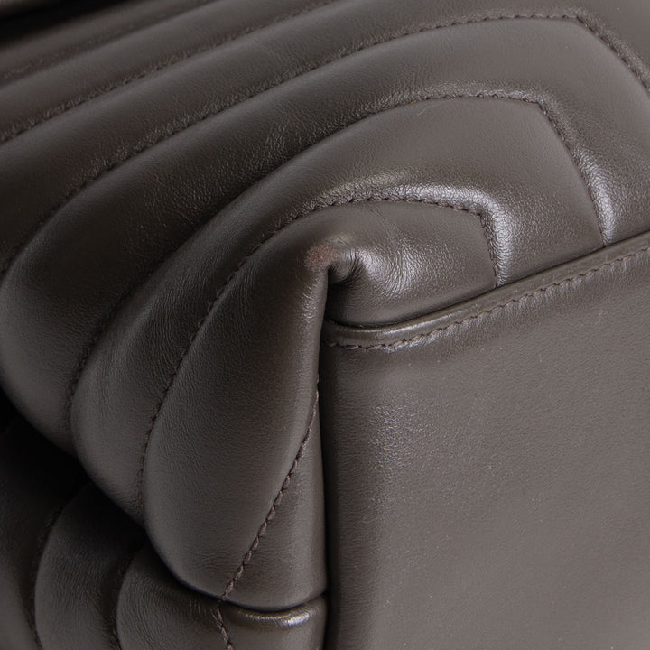 SAINT LAURENT Medium Loulou Shoulder Bag - Green