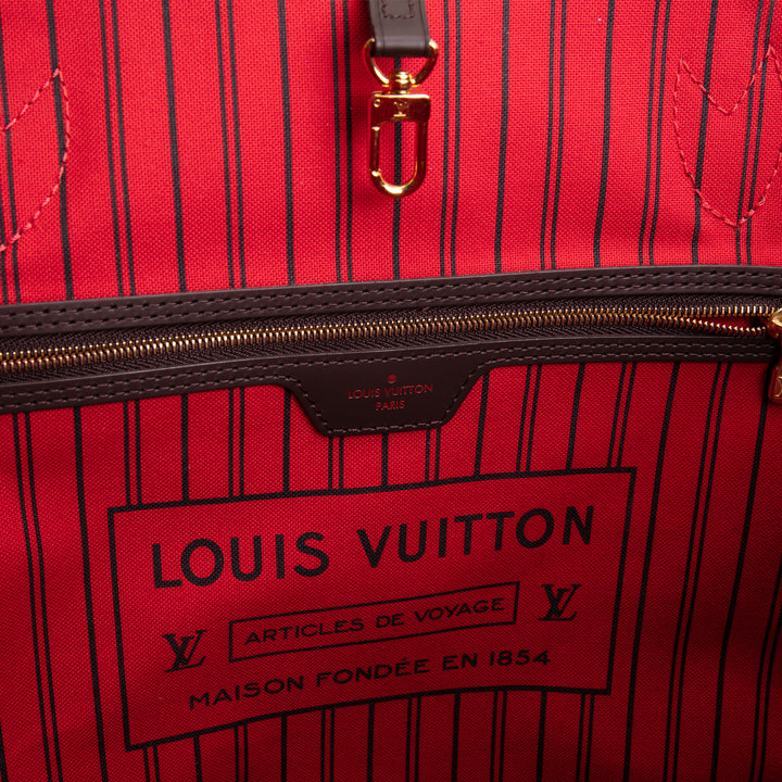 LOUIS VUITTON Damier Ebene Neverfull GM w/ Pouch