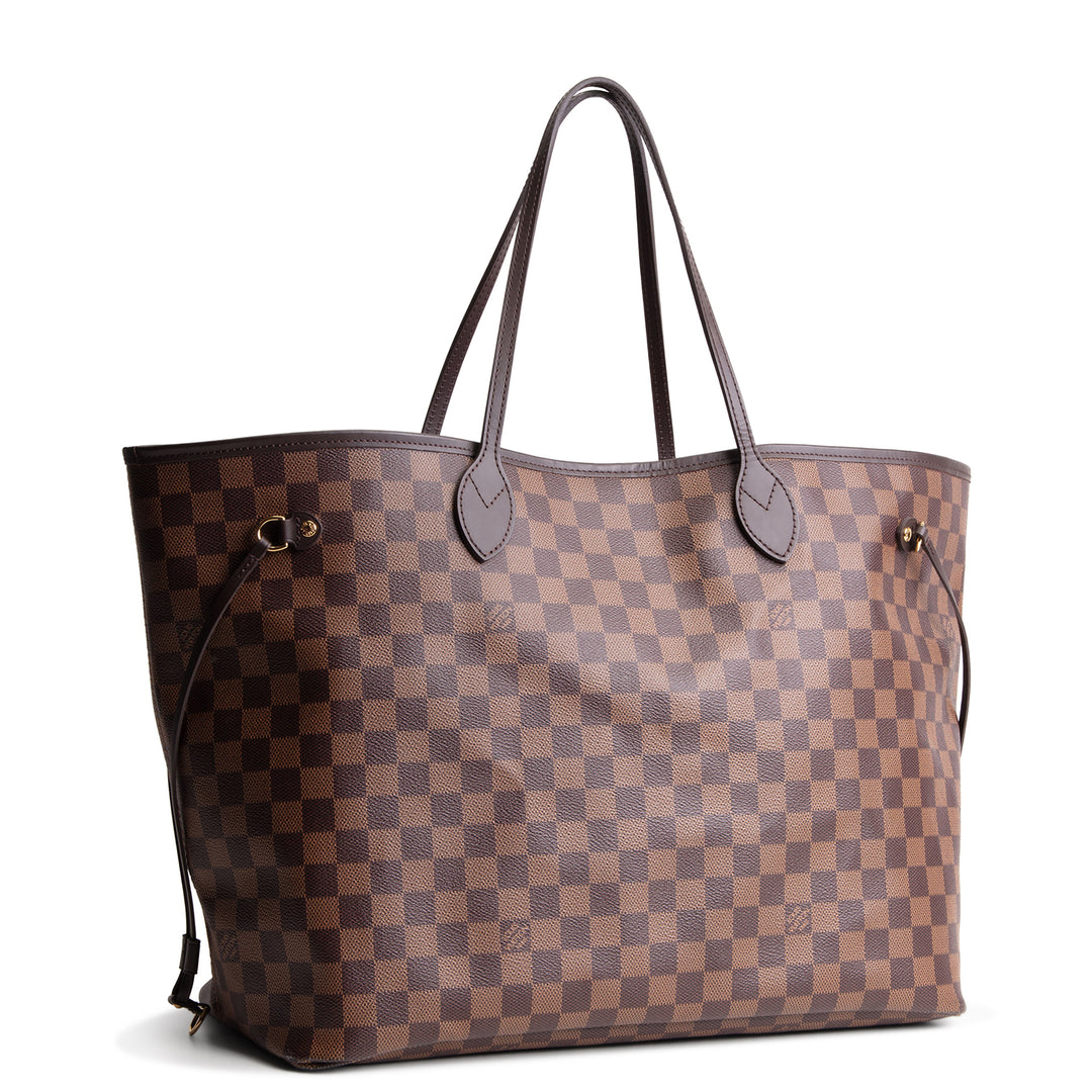 LOUIS VUITTON Damier Ebene Neverfull GM w/ Pouch