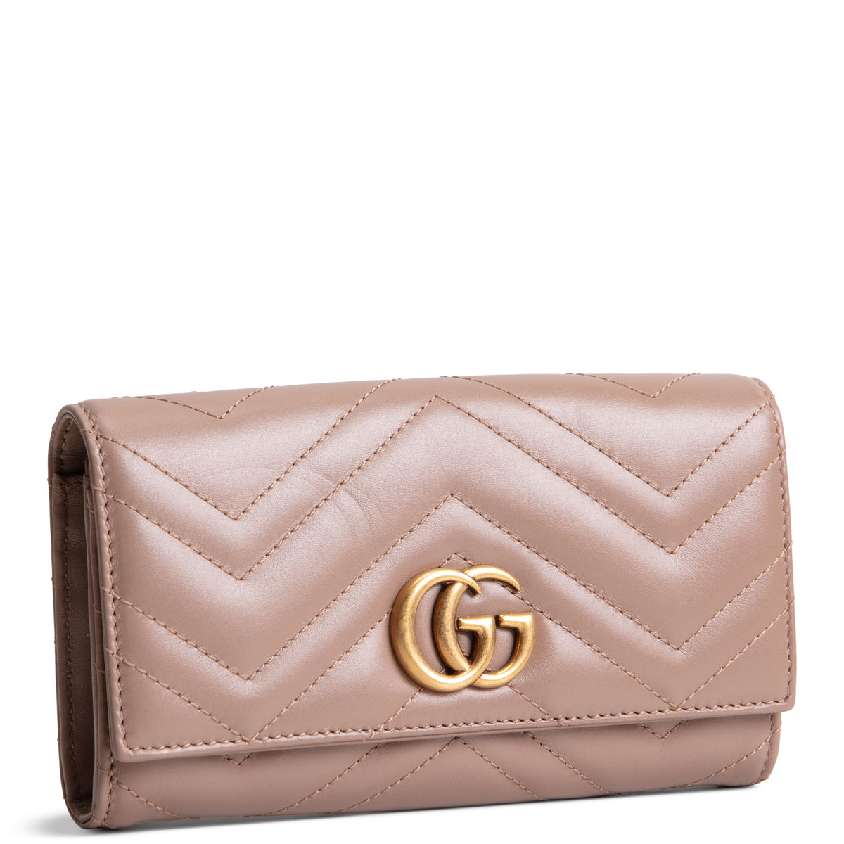 GUCCI GG Marmont Matelasse Chevron Wallet