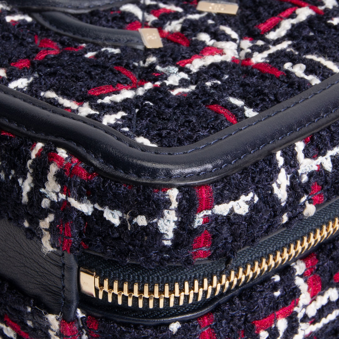 CHANEL Tweed Filigree Vanity - Navy