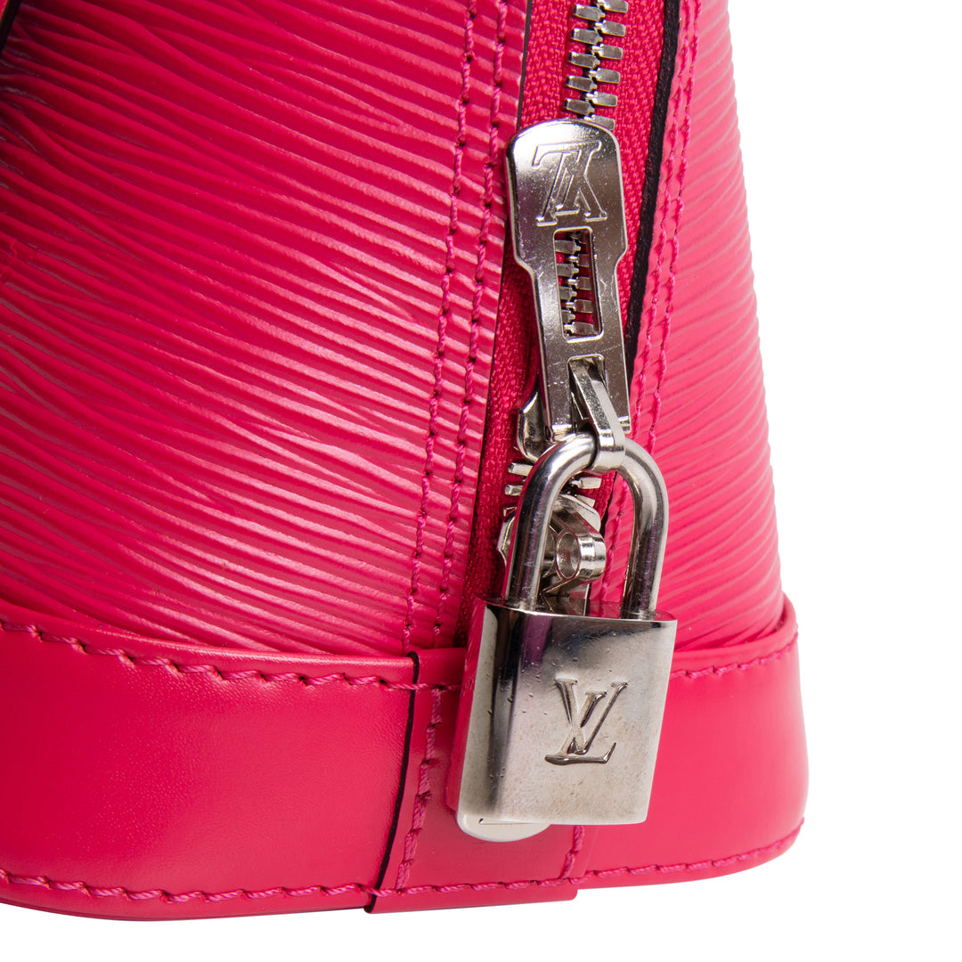 LOUIS VUITTON Alma BB Epi Pink