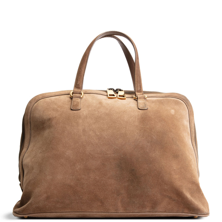 GUCCI 1973 Top Handle Suede Bag OUTLET FINAL SALE