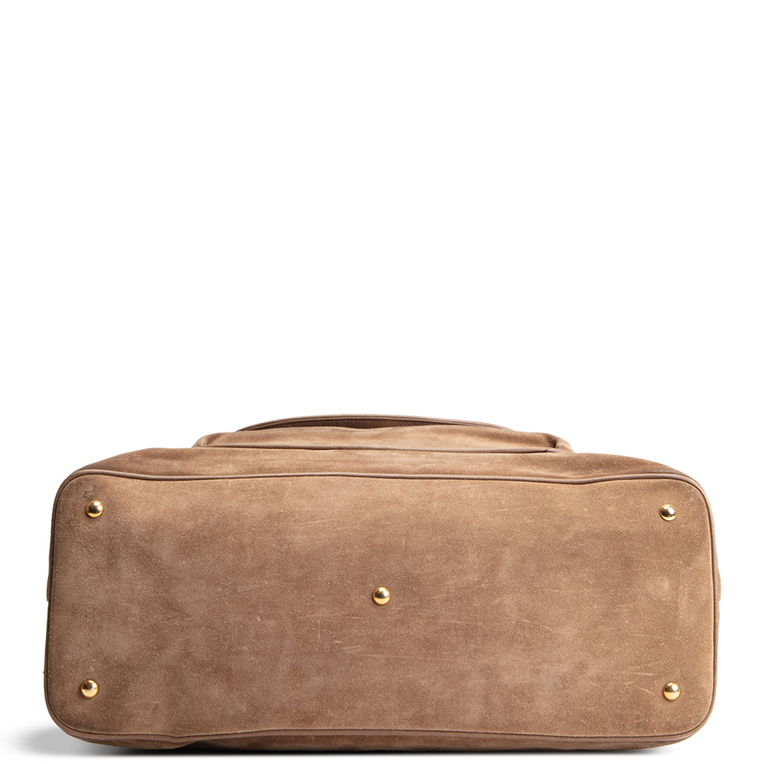 GUCCI 1973 Top Handle Suede Bag OUTLET FINAL SALE