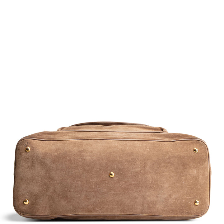 GUCCI 1973 Top Handle Suede Bag OUTLET FINAL SALE
