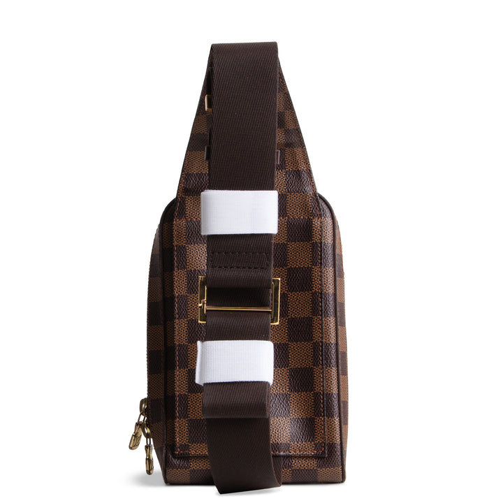 LOUIS VUITTON Vintage Damier Ebene Geronimos Sling Bag