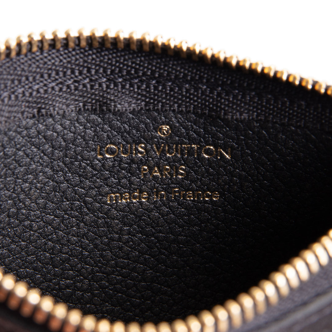 LOUIS VUITTON Key Pouch Empreinte - Black