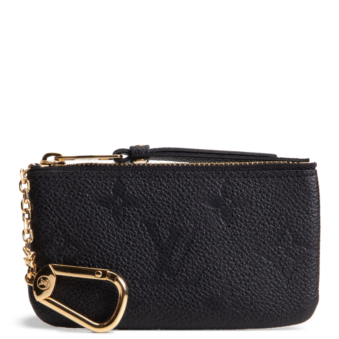 LOUIS VUITTON Key Pouch Empreinte - Black