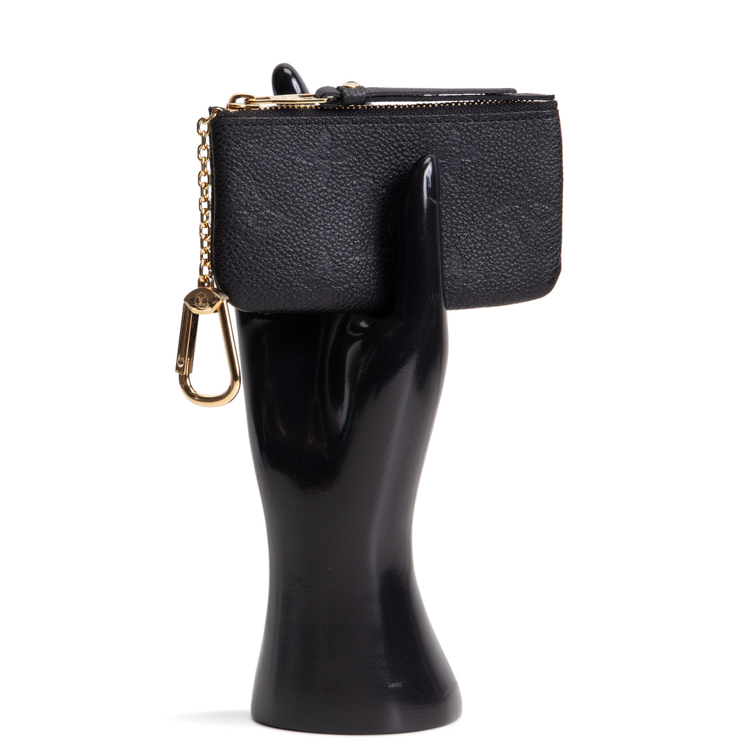 LOUIS VUITTON Key Pouch Empreinte - Black