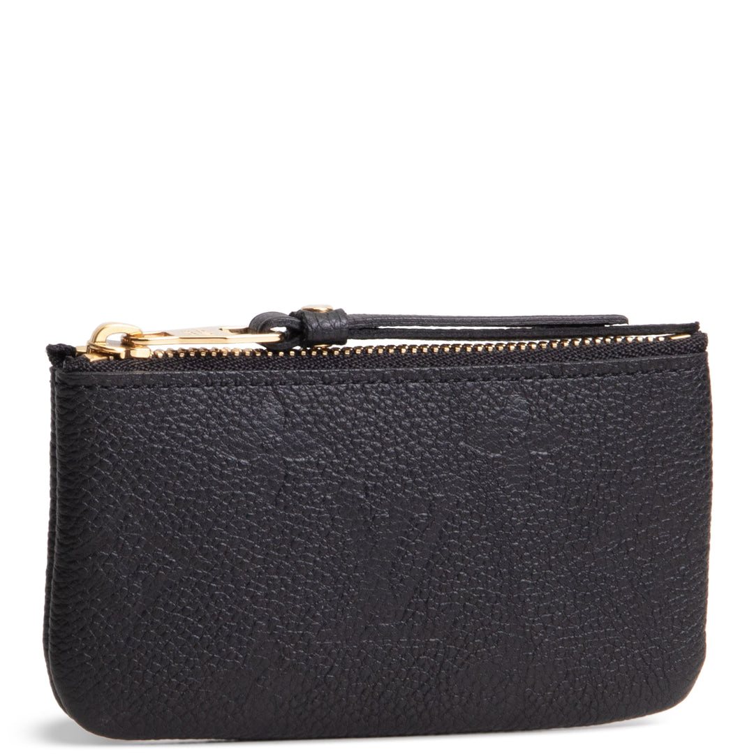 LOUIS VUITTON Key Pouch Empreinte - Black