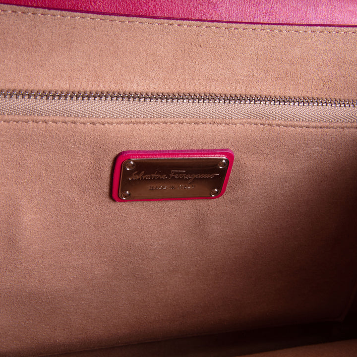 FERRAGAMO Top Handle Handbag - Hot Pink