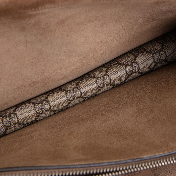 GUCCI GG Supreme Small Dionysus Shoulder Bag - Beige & Ebony