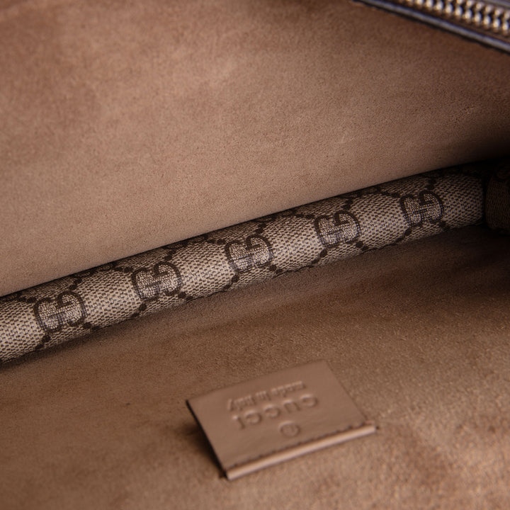 GUCCI GG Supreme Small Dionysus Shoulder Bag - Beige & Ebony