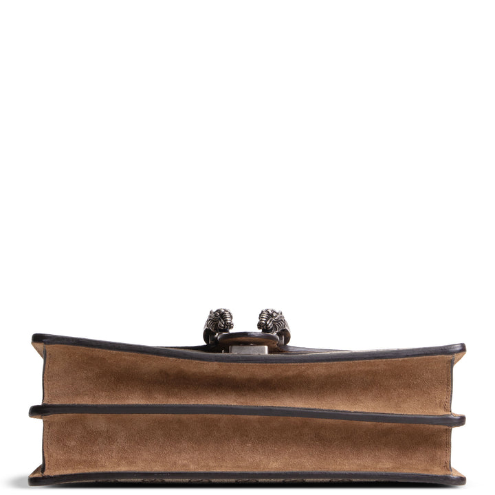 GUCCI GG Supreme Small Dionysus Shoulder Bag - Beige & Ebony