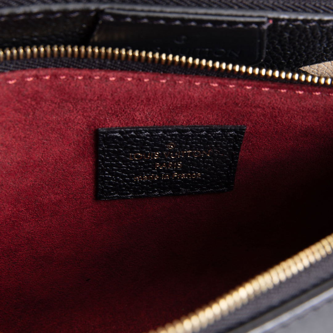 LOUIS VUITTON Monogram Bicolor Empreinte Multi Pochette Accessoires - Black/Cream