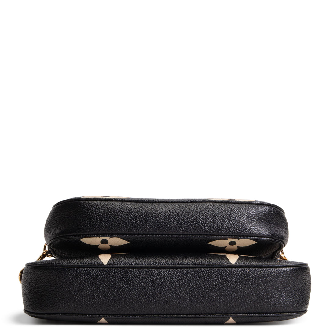 LOUIS VUITTON Monogram Bicolor Empreinte Multi Pochette Accessoires - Black/Cream