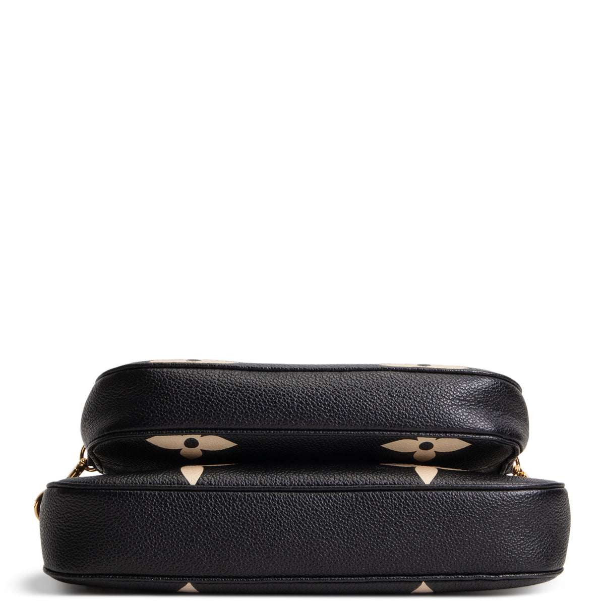 LOUIS VUITTON Monogram Bicolor Empreinte Multi Pochette Accessoires - Black/Cream