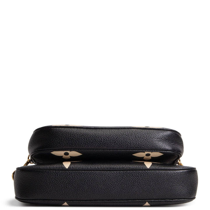 LOUIS VUITTON Monogram Bicolor Empreinte Multi Pochette Accessoires - Black/Cream