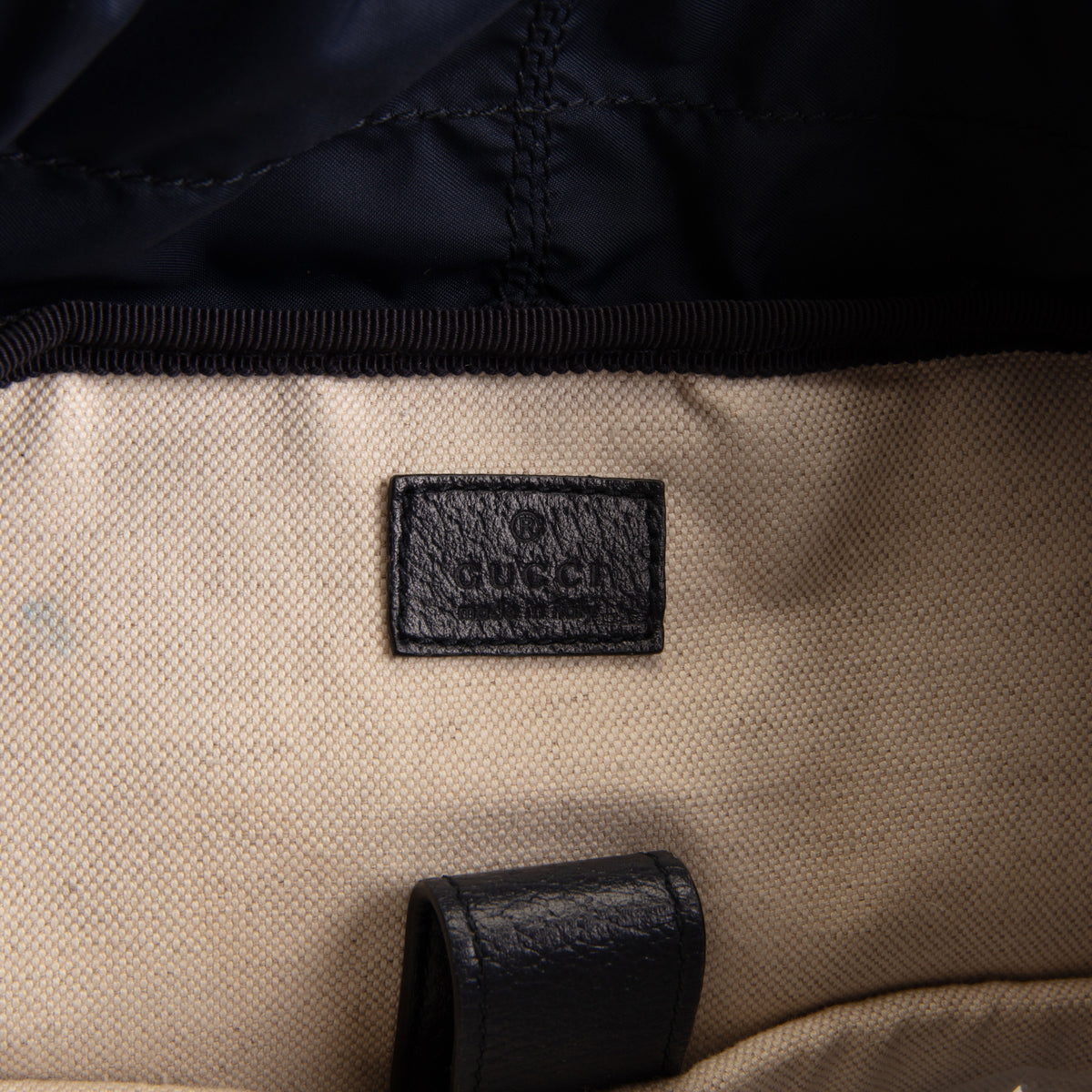 GUCCI GG Supreme Medium Ophidia Backpack - Navy