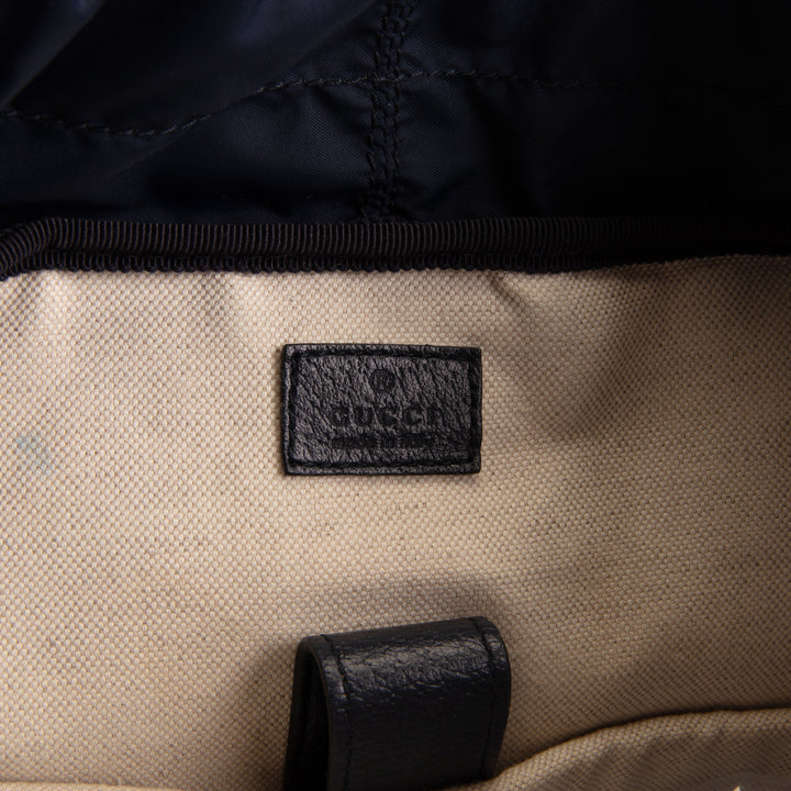 GUCCI GG Supreme Medium Ophidia Backpack - Navy