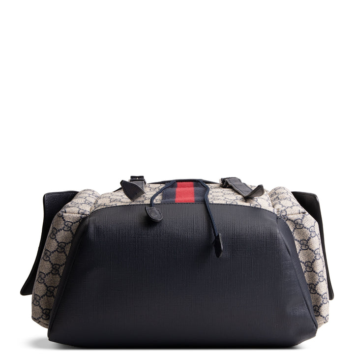 GUCCI GG Supreme Medium Ophidia Backpack - Navy