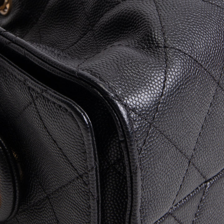 CHANEL Caviar Mini 25 Shoulder Bag - Black