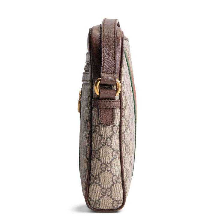 GUCCI GG Supreme Small Ophidia Messenger Bag - Beige &amp; Ebony