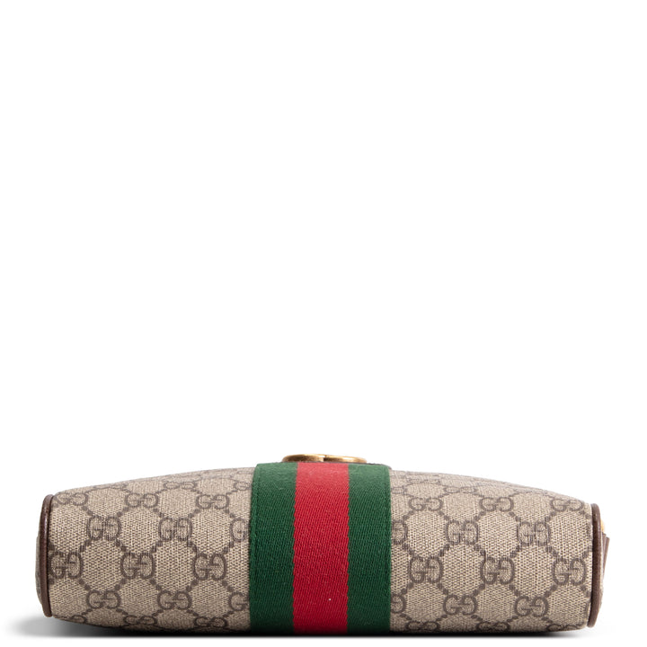 GUCCI GG Supreme Small Ophidia Messenger Bag - Beige &amp; Ebony