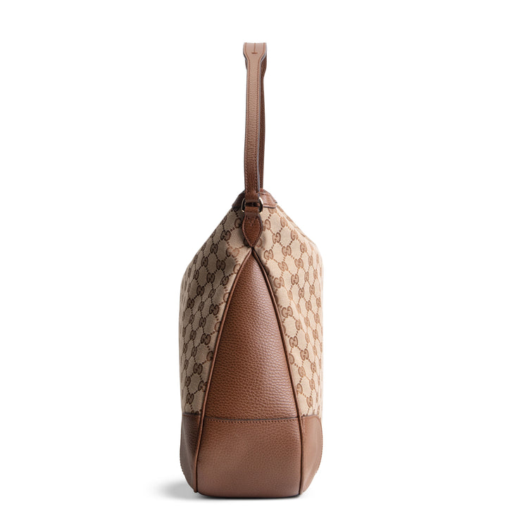 GUCCI GG Canvas Bree Hobo Large