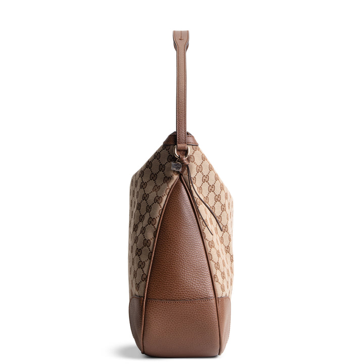 GUCCI GG Canvas Bree Hobo Large