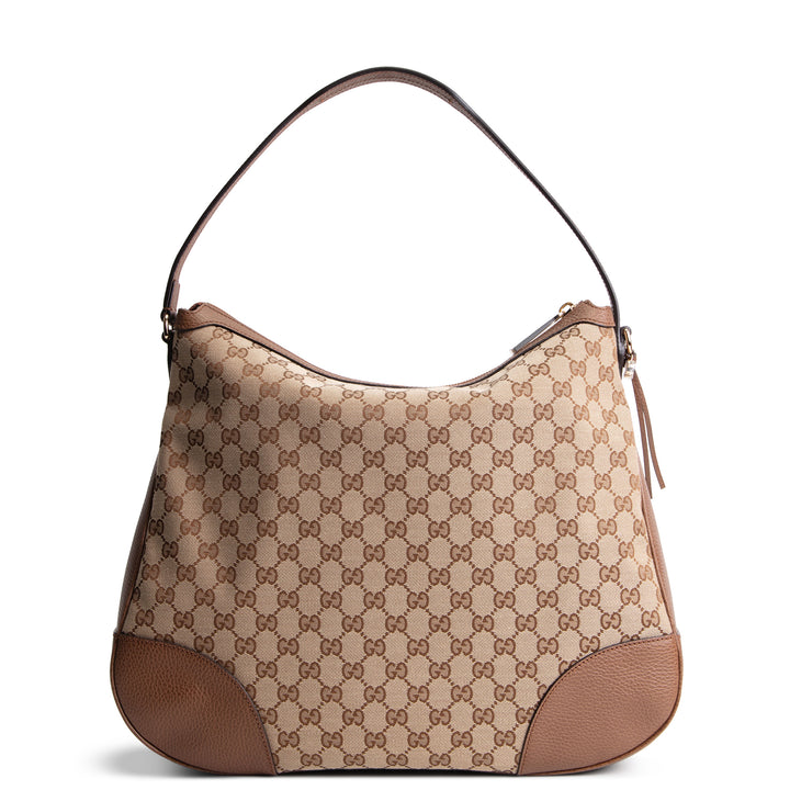 GUCCI GG Canvas Bree Hobo Large
