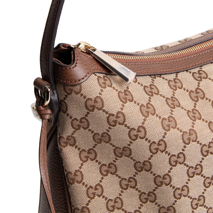GUCCI GG Canvas Bree Hobo Large