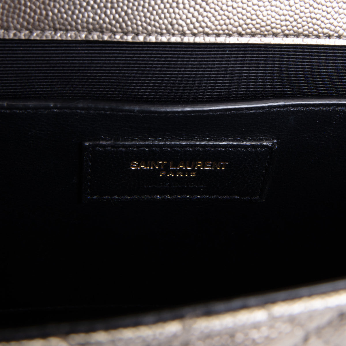 SAINT LAURENT Medium Triquilt Envelope Flap Bag