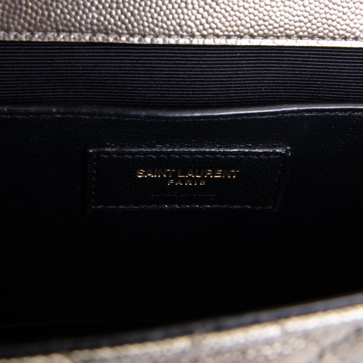 SAINT LAURENT Medium Triquilt Envelope Flap Bag